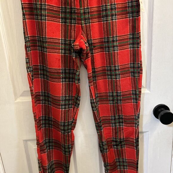SECRET TREASURES PLUSH Red Plaid Sleep Jogger Pants Small (4-6) Christmas NWT - Picture 3 of 14
